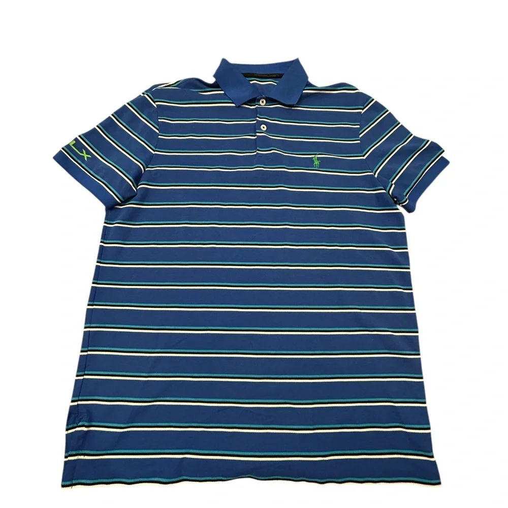 Ralph Lauren RLX Men’s Performance Golf Polo Shirt Small‎ Striped